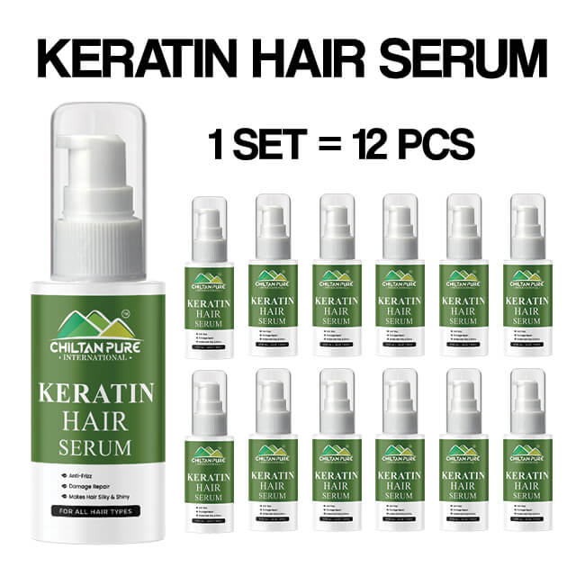 Keratin Hair Serum β Anti-Frizz, Damage Repair, Boost Hair Growth, Makes Hair Glossy & Strong 150ml