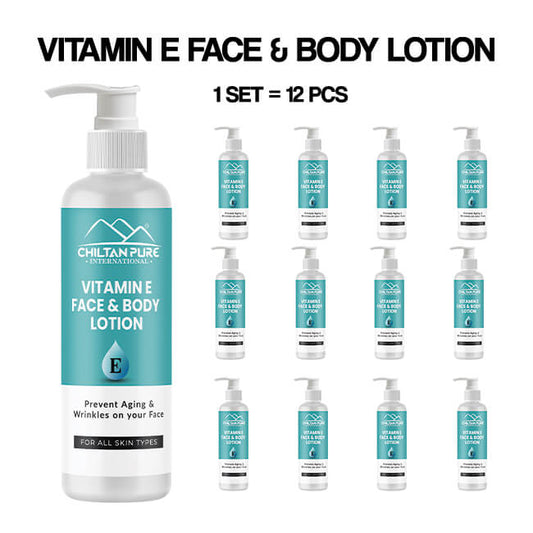 Vitamin-E Lotion - Used as a Moisturizer To Treat or Prevent Dry, Rough, Scaly, Itchy Skin & Minor Skin Irritations (e.g., Diaper rash, Skin Burns From Radiation Therapy)