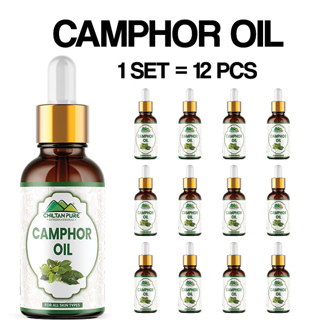 Camphor Oil (Karpura) - Treats Acne, Cleanses Skin, Stimulates Hair Growth, Best for Lice Prevention, Relieves Respiratory Congestion, Acts as a Pain Reliever & Ideal for Aromatherapy