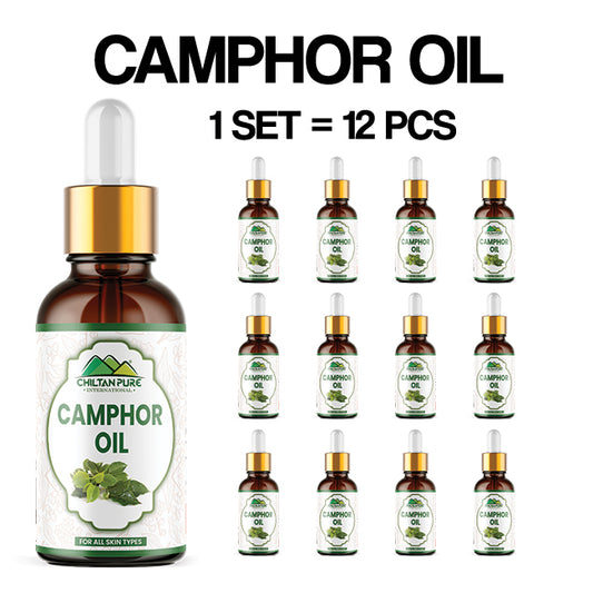Camphor Oil (Karpura) - Treats Acne, Cleanses Skin, Stimulates Hair Growth, Best for Lice Prevention, Relieves Respiratory Congestion, Acts as a Pain Reliever & Ideal for Aromatherapy