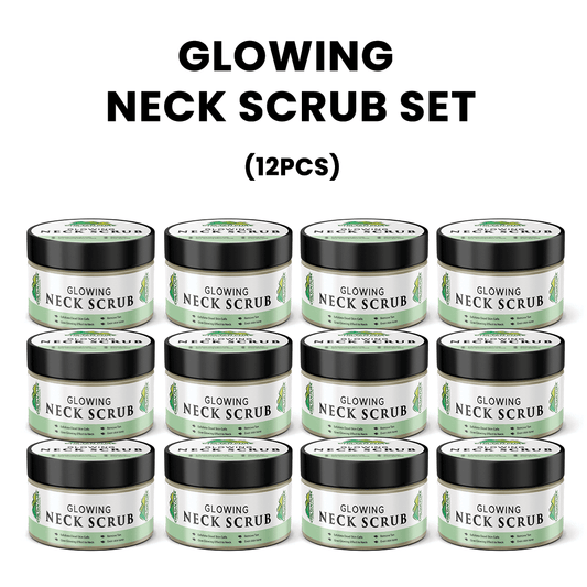 Glowing Neck Scrub – Remove Tan, Exfoliate Dead Skin Cells, Even Skin Tone Reduce Fine Lines & Wrinkles 100ml