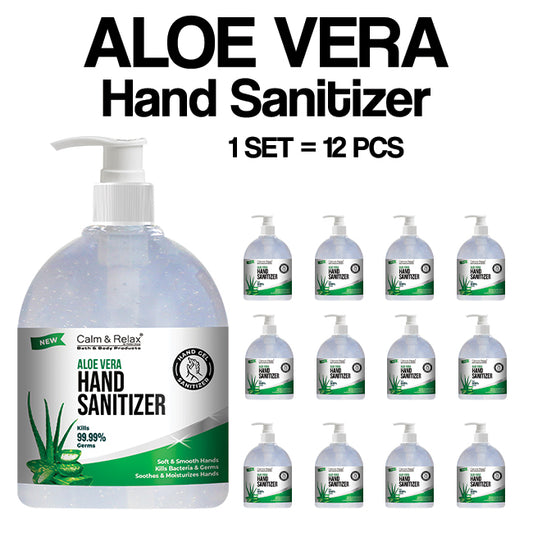 Aloe Vera Hand Sanitizer - Gives Quick Protection, kills 99.99% of germs, Hydrates, & Soothes Hands!