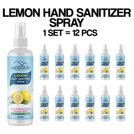 Lemon Hand Sanitizer Spray – Kills 99.9% Germs & Virus without Water