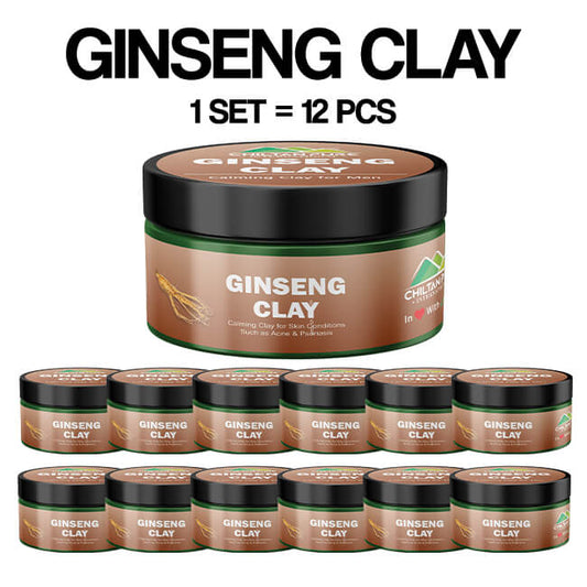 Ginseng Clay – For Men – Extremely beneficial for skin, Derived from natural sources, Perfect Blend for aging skin, Detoxifies the harmful bacteria (100% result) 200gm