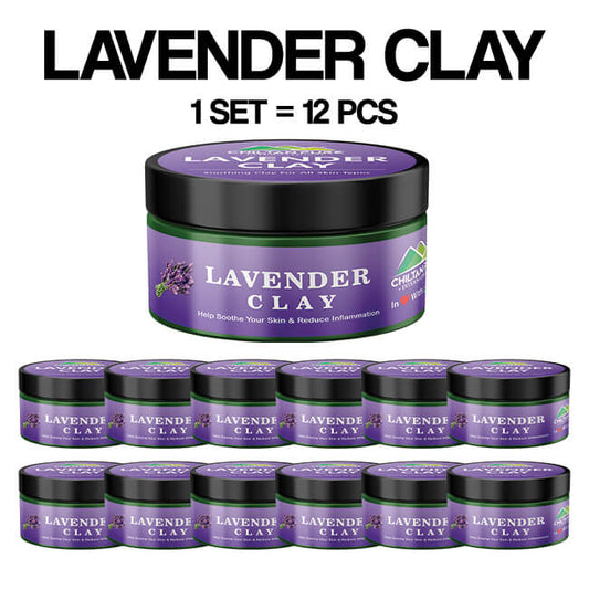 Lavender Clay – Used to cure the dull skin, promote relaxation -Treat Skin Blemishes & Acne scars, Heal Skin Irritated Area, Sooth Skin & Reduce Inflammation