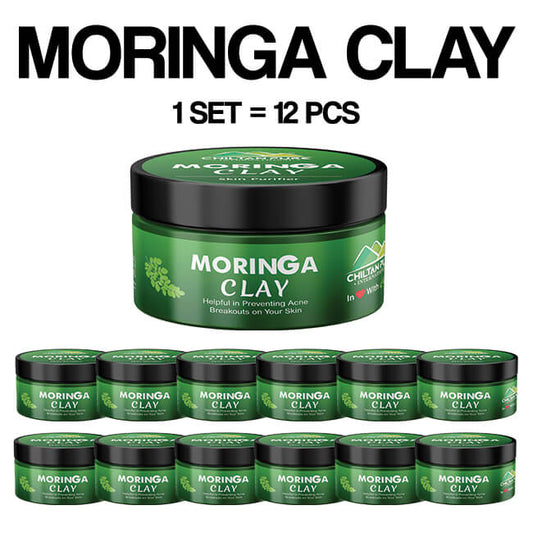 Moringa Clay – Suitable for all skin types, Boost Cellular Growth & Collagen production on Skin, Contain Inflammatory Properties, Fight Signs of Aging – 100 % result