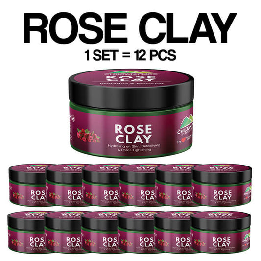 Rose Clay – Rose clay gently polish, smooth & physically exfoliates the skin, Maintain Natural PH level – Improve Elasticity, Reduce redness on skin
