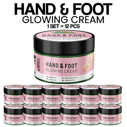 Hand & Foot Glowing CREAM 🦶✋ Formulated With Multi-Vitamins & Glowing Agents, Moisturizes, Soothes & Improves Skin Texture, Makes Skin Soft & Glowing