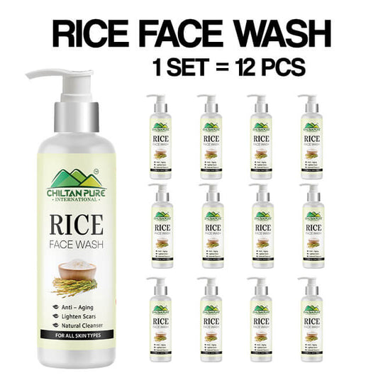 Rice Face Wash – Acts as a Natural Cleanser, Anti – Aging, Lighten Scars, Mattifies Oily Skin, & Soothes Sun Damage 150ml