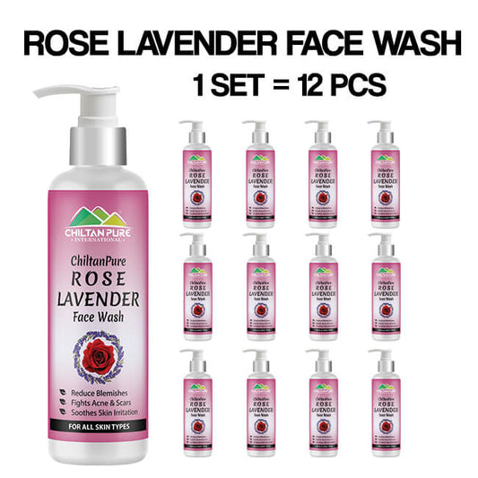 Rose & Lavender Face Wash – Rejuvenates Skin, Promotes Even Skin Tone, Refreshes & Restores skin