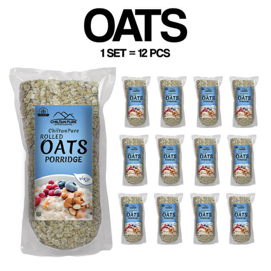 Rolled Oats Porridge - Gluten-Free Vegan, Boosts Immune System, Fiber Enriched, Healthy Morning & Evening Snack