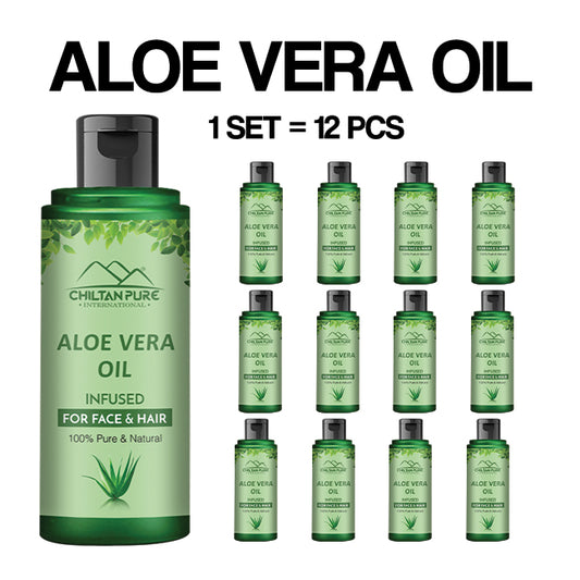 Aloe Vera Oil – Rich in Vitamins, Minerals, Rejuvenates Your Skin & Hair Cells, Heal Dark Spots, Wrinkles, Stretch Marks & Dry Skin Issues [ایلویرا] 120ml