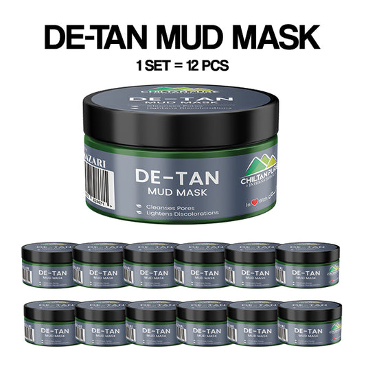 De – Tan Mud Mask – Exfoliates Dead Skin Cells, Minimizes Pores, Removes Stubborn Tan, Dirt & Impurities 150g