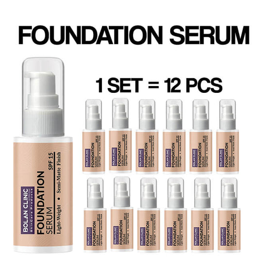 Foundation Serum (SPF15) - Lightweight, Protect From Sun Damage, Conceals Flaws, and Provides Full Blendable Coverage For Semi-Matte Finish!