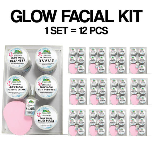 Glow Facial Kit (4x Results) (12 Kits) 5️⃣ ⭐⭐⭐⭐⭐ RATING
