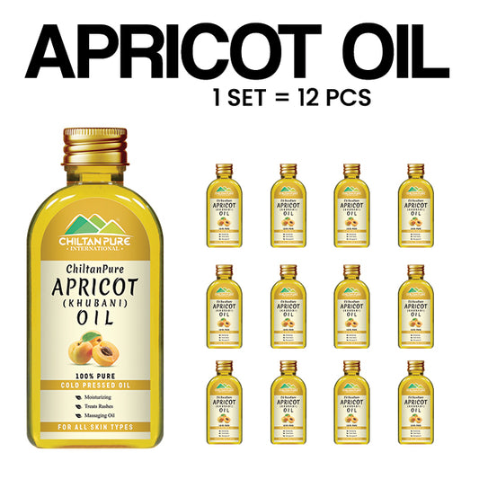 Apricot Oil – Anti-Wrinkle, Fade Blemishes, Improves Skin Tone, Strengthen Hair Roots & Prevents Hair Fall 140ml