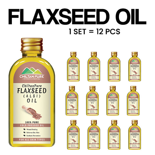 Flaxseed Oil – Skin Hydrator, Stronger Hair, High in Omega-3 & Help in Weight Loss 140ml