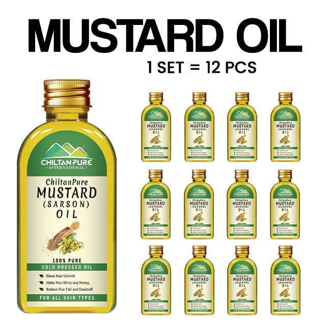 Mustard Oil - Boost Hair Growth, Moisturizes Skin &amp; Prevents Premature Greying
