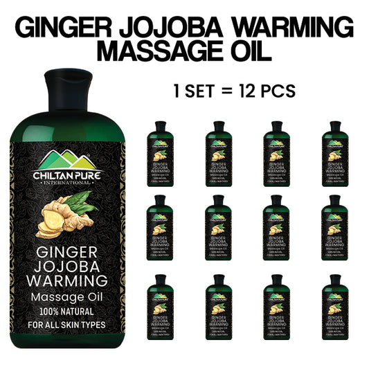 Ginger Jojoba Warming Massage Oil – Best for Maintaining Flexible Joints, Relieving Fatigue & Pain in Body [ادرک-عناب] 250ml