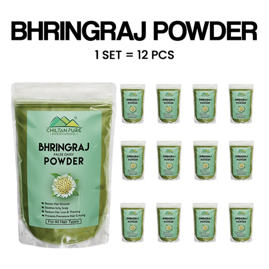 Bhringraj 🍃 Powder [ دریائی بوٹی ] [ Daryai Booti ] [False Daisy] - Boosts Hair Growth, Treats Dandruff, Prevents Hair Loss & Soothes Itchy Scalp