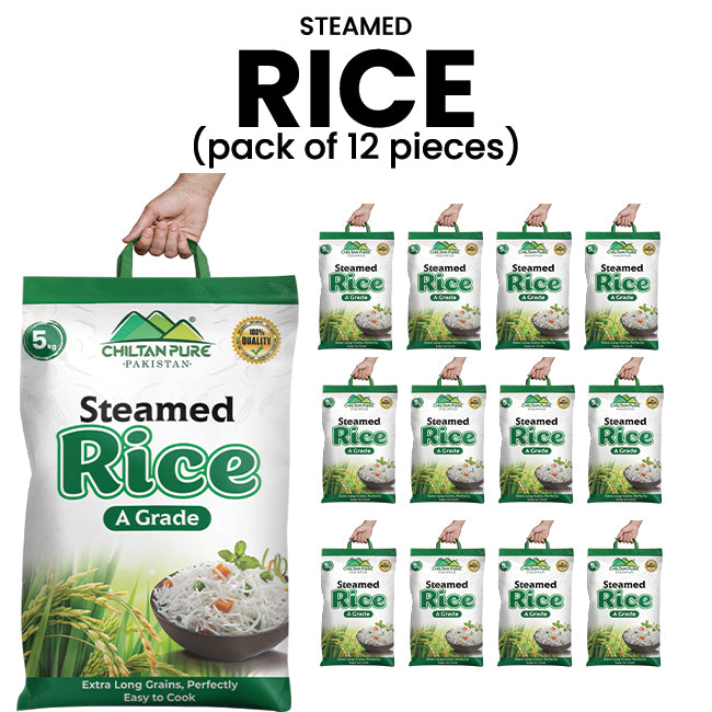 Steamed Rice – Extra Long, Extra Fluffy A - Grade Organic Grains, Finely Harvested for the Highest Quality and Perfect Aroma