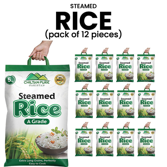 Steamed Rice – Extra Long, Extra Fluffy A - Grade Organic Grains, Finely Harvested for the Highest Quality and Perfect Aroma