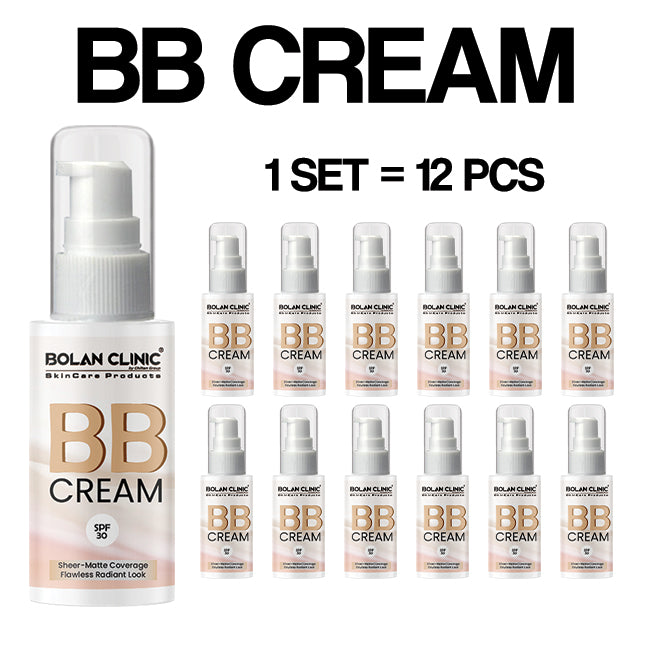 BB Cream (SPF 30) - Provides Sheer-Matte Coverage, Even Skin Tone, and Blurs Flaws For Natural No Makeup Look!