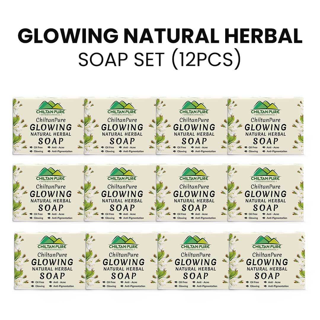 Glowing Natural Herbal Soap – Oil Free, Anti – Acne, Anti – Pigmentation & Enhances Skin’s Youthful Glow!! 110gm