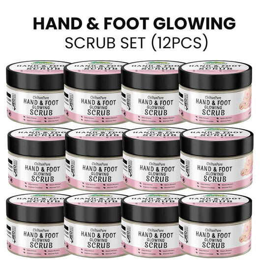 Hand & Foot Glowing SCRUB 🦶✋ Formulated With Multi-Vitamins & Glowing Agents, Moisturizes, Soothes & Improves Skin Texture, Makes Skin Soft & Glowing