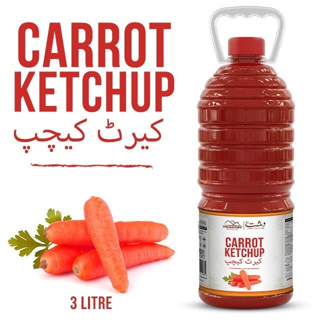 Carrot Ketchup 3 Liter Bulk For HORECA Family, Hotels, Restaurants, Catering ,Cafes. - ChiltanPure