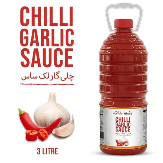 Chilli Garlic Sauce 3 Liter Bulk For HORECA Family, Hotels, Restaurants, Catering ,Cafes. - ChiltanPure