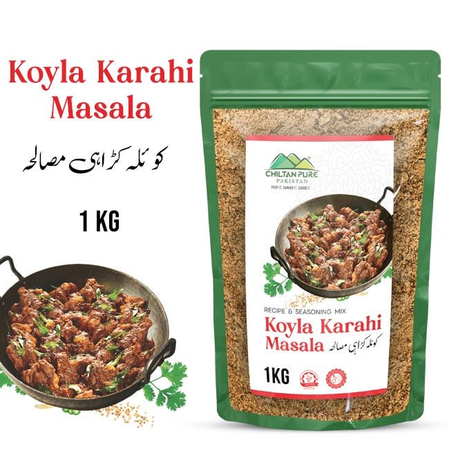 Koyla Karahi Masala 1 KG Institutional Bulk For HORECA Family, Hotels, Restaurants, Catering, Cafes - ChiltanPure
