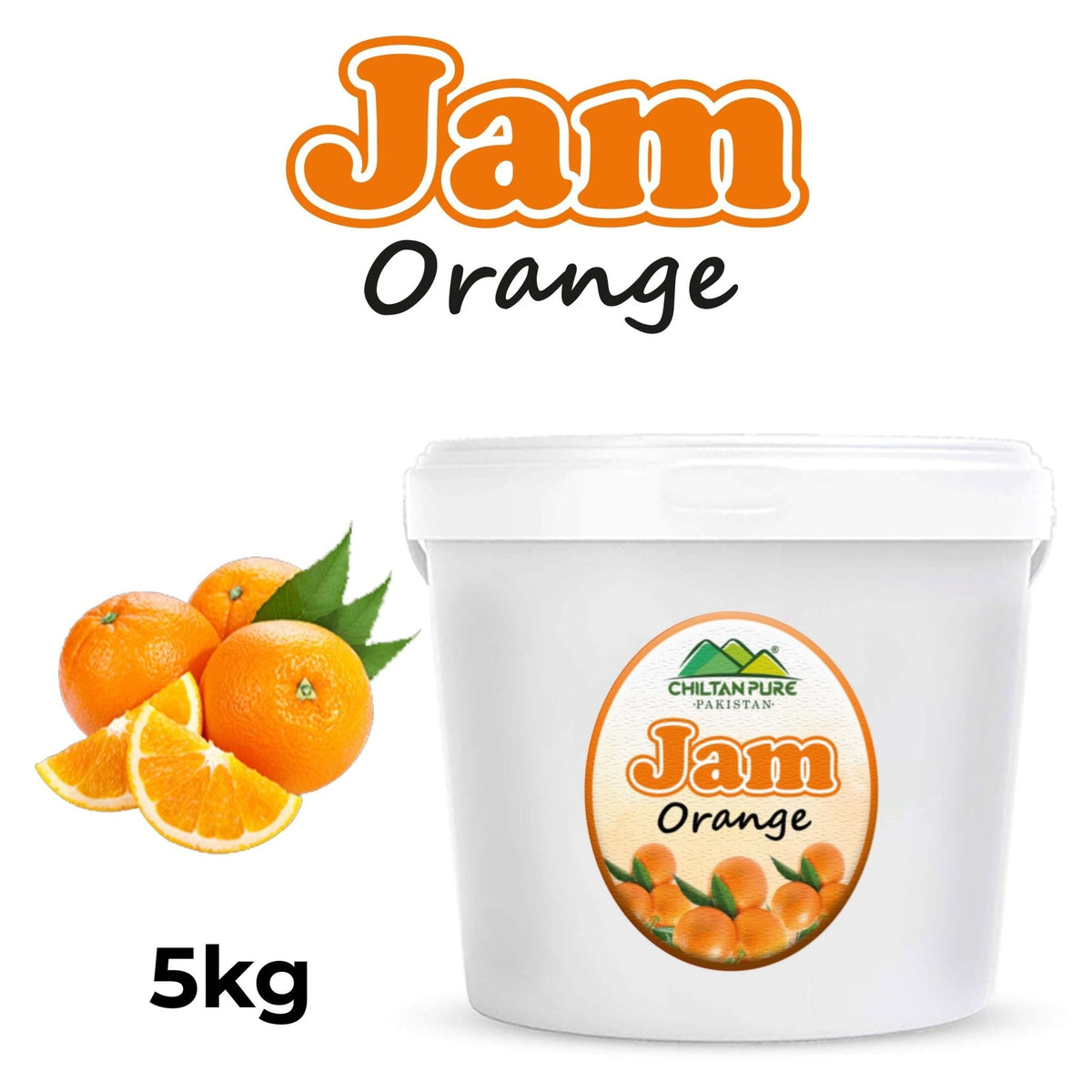 Orange Jam 5kg Bulk For HORECA Family, Hotels, Restaurants, Catering ,Cafes - ChiltanPure