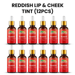 Reddish Lips & Cheek Tint – Pure Organic Liquid stain for lips, cheeks & eyelids – Give face fresh look Moisturize lips- 100% Organic Lip Stain