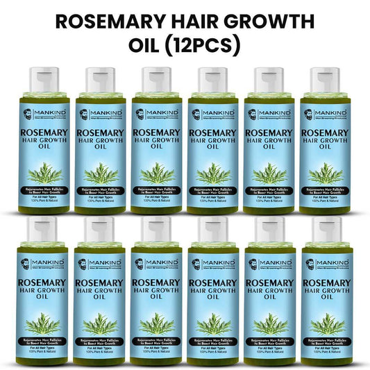 Rosemary Hair Growth Oil - Rejuvenates Hair Follicles to Boost Hair Growth, Detangles Hair & Repair Damaged Hair