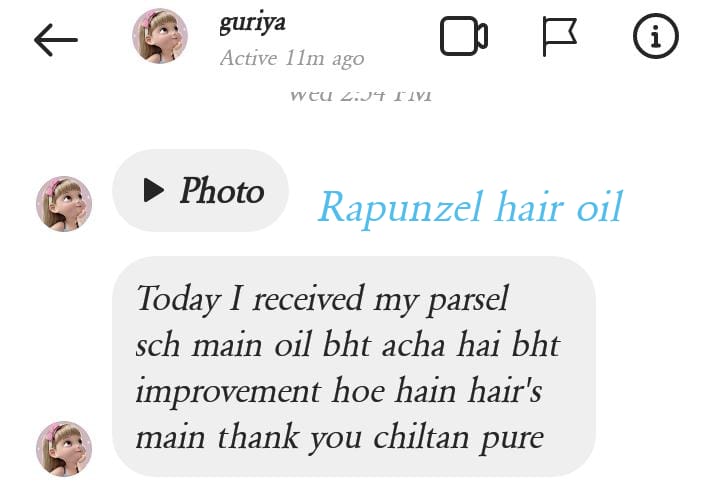 Rapunzel Hair Oil - Combinations of Different Herbal Oils, Prevents From Dandruff &amp; Hair Fall, Improves Hair Growth &amp; Promotes Shiny, Strong Hair - Mamasjan